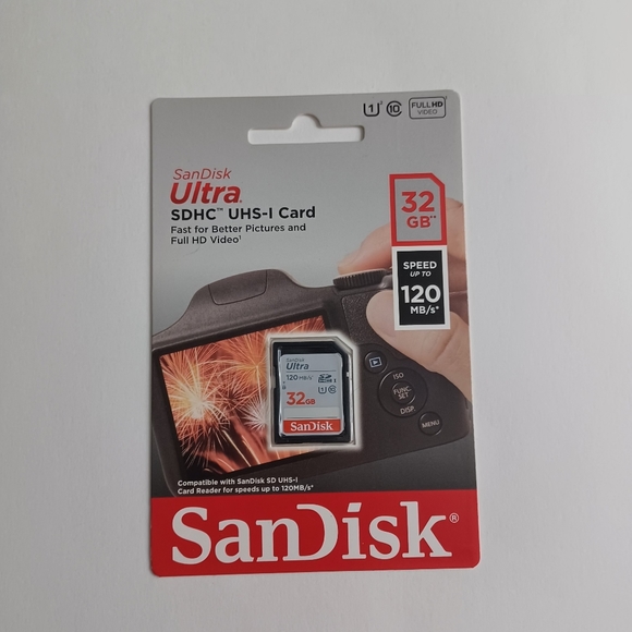 SanDisk 32GB NEW Ultra Class 10 SDHC UHS-I Memory Card -Speeds Up to 120MB/s - Picture 3 of 8